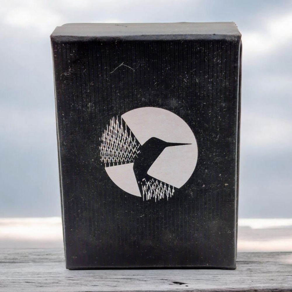 Colibri Branded Black Box with Hummingbird Logo 3x4 In